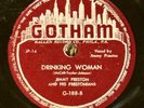 Jimmy Preston  - Gotham 78 RPM - Drinking Woman / Rock The Joint 1949 Blues