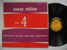 SONNY ROLLINS Plus 4 Four LP 1956 US Prestige 7038 DG 446 w VG+/EX-