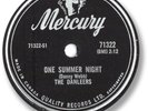 Rare 1959 The DANLEERS Doo Wop 78 RPM Record. One Summer Night
