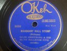 Louis Armstrong Blue Label Okeh 8680 Mahogany Hall Stomp