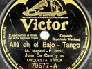 Julio De Caro : Alla en el bajo / Morondanga (Tango) DISQUE 78 RPM VICTOR 79677