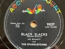 Joe Bennett Sparkletones 78 Black Slacks /Boppin Rock Boogie 9837 rockabilly E+