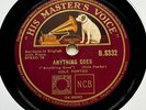 FILM & STAGE COMPOSER COLE PORTER ‘ANYTHING GOES/ YOU’RE THE TOP’ 1934 HMV 78