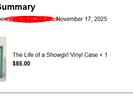 PRESALE  Taylor Swift - The Life Of A Showgirl Vinyl Case NEW IN BOX