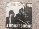 No For An Answer-A Though Crusade -LP Hawker Records 1988 Hardcore 1st Pressing