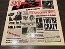 Guns N Roses GNR Lies Black Vinyl LP  Uncensored Album Hype Sticker UK OOP RARE