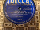 Decca 3987 Ink Spots 'I Don't Want to Set the World On Fire' 'Hey Doc '