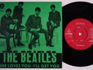 BEATLES She Loves You ARCHIVE M- SLEEVE & Sweden 45 DARK GREEN variant swedish