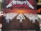 Metallica Master of Puppets Vinyl LP Record cover Autographed by Full Band