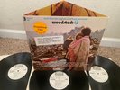SUPER RARE 3-LP WHITE LBL PROMO = WOODSTOCK = 1970 Orig HENDRIX WHO AIRPLANE SLY