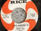 TEDDY HILL AND SOUTHERN SOUL I Just Dropped In / Stagger Lee 45 promo psych soul