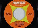 Northern Soul 45 - Tymes - Here She Comes/The Twelfth Of Never - Parkway VG+