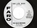 THE SALAS BROTHERS 45RPM '65 FARO DONE ESTA SANTA CLAUS/ONE MORE TIME PROMO VG+