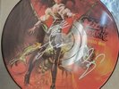 OZZY OSBOURNE Ultimate Sin PIC DISC UK LP AUTOGRAPHED By JAKE LEE PHIL SOUSSAN