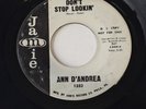 Ann D'andrea 45 Promo Jamie 1352 Don't Stop Lookin' / Mr Good Time Friday Soul