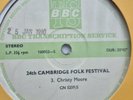 24th Cambridge Folk Festival Christy Moore / Oysterband BBC TRANSCRIPT '89