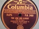 Stanley Holloway - The Lion And Albert / Albert Comes Back (Shellac, 10
