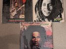 BOB MARLEY & THE WAILERS 3 LP LOT: NATTY DREAD, RASTA REVOLUTION, KAYA