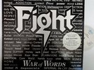 Fight - War of Words (UK White Vinyl LP   1993 Thrash Metal Record) EX/VG+
