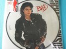 MICHAEL JACKSON Picture Disc Vinyl LP Record Bad 1987 Japan OBI 30.3P-858