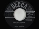 R&B Jump Blues 45 - Stomp Gordon - Devil's Daughter - Decca