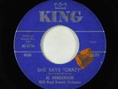 Rock & Roll 45 - Al Henderson - She Says Crazy - King