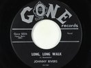 Rockabilly 45 - Johnny Rivers - Baby Come Back/Long Long Walk - Gone VG+