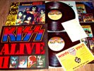 KISS ALIVE II LP 1ST PRESS NBLP 7076 1977 TATTOOS BOOKLET INSERT MAILAWAY EX