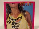 BON JOVI - SLIPPERY WHEN WET LP 1986 First Pressing Original Cover NM/NM