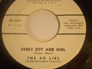The Ad Libs / Think Of Me / Every Boy And Girl 1966 US Funk Karen NM