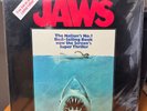 SEALED 1975 SOUNDTRACK LP / Jaws / 1975 1st press with IRON-ON PATCH HYPE- RARE