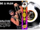 Macho Man Randy Savage - Be A Man Black & White Vinyl LP with Wrestling Belt OBI
