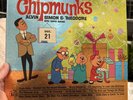 Vintage 1962 Christmas With The Chipmunks Vinyl Record Near Amazing Condition