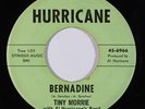 Rockabilly 45 TINY MORRIE Bernadine/Lonely Letters on Hurricane