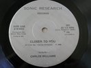 Carlos Williams 33 rpm Record 7 Inch Morning Love / Closer To You Sweet Soul