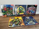 Teenage Mutant Ninja Turtles LRG Ooze Glowing Vinyl Record Soundtrack Set of 5