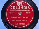 GUITAR BLUES: BLIND BOY FULLER - ’SCREAMING AND CRYING BLUES’ COLUMBIA 78