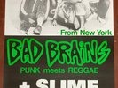 Bad Brains, Slime 1983 vintage concert poster PUNK meets REGGAE Konzert Plakat