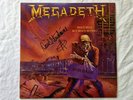 MEGADETH SIGNED PEACE SELLS VINYL LP BY DAVE MUSTAINE