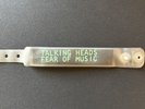 Talking Heads Fear Of Music 1979 Promotional Hospital Bracelet .