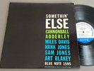 Somethin' Else Cannonball Adderley Miles Davis Blue Note West 63rd Mono Vinyl LP