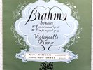 Brahms / Maurice Maréchal, J-M Darré / Sonatas for Cello & Piano French PATHE LP