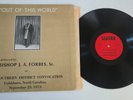 OUT OF THIS WORLD Bishop J.A. Forbes Sr LP Vinyl Album Sermon Black Gospel