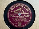 78Rpm, Hot Dance, Ken Snakehips Johnson (Al Bowlly) 'A Lover & His Lass' HMV