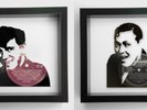 Gene Vincent & Bill Haley - Original Framed Vinyl Record Art