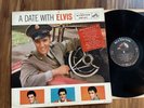 ELVIS PRESLEY   A DATE WITH ELVIS LP   RCA VICTOR LPM-2011   1S/1S   Sticker