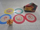 Red Raven Topper Carousel Tin Toy Movie Records Magic Mirror and Records