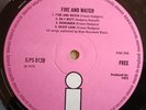 Free LP Fire And Water UK Pink Island 1st Press FANTASTIC COPY & AUDIO PROG
