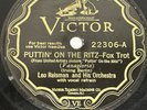 JAZZ LEO REISMAN BUBBER MILEY Puttin' On The Ritz Shilkret VICTOR Scroll 22306