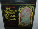 J.R.R. Tolkien, POEMS AND SONGS OF MIDDLE EARTH, LP record album, EX, scarce